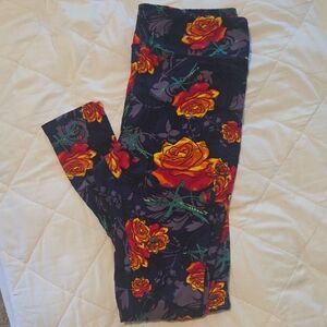 LuLaRoe Multicolor Abstract Leggings